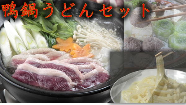 満足鴨鍋うどんセット